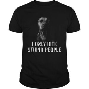 Pitbull I Only Bite Stupid People Shirt